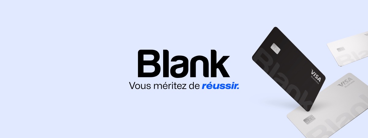 Blank : 100€ offerts avec ce compte pro qui booste ton business