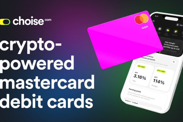 Choise.com lance des cartes de débit Mastercard crypto compatibles