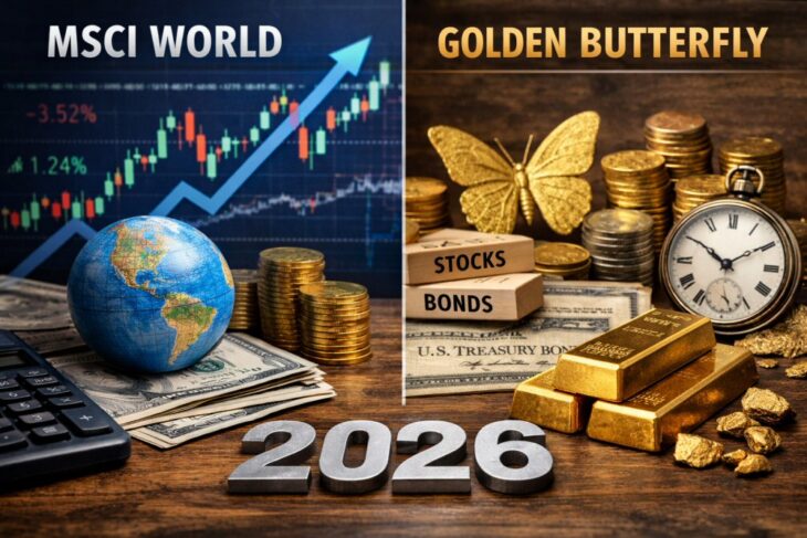 MSCI World ou Golden Butterfly : comparatif de 2 visions de l’investissement en 2026